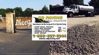 Chip Seal Parking in Lot in Keller TX By CD PAVING amp SEAL COATING wwwcdpavingnet [upl. by Ronal189]