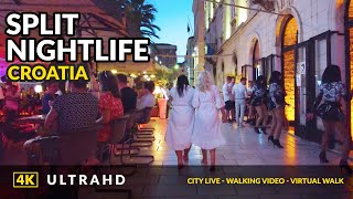 4K Split nightlife ❤️ Croatia [upl. by Massimiliano]