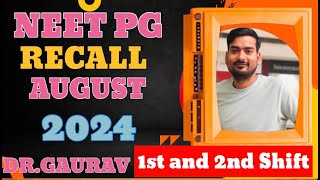 NEET PG Recall 2024  Shift 1st vs Shift 2nd  NEETPG REVIEW [upl. by Zeena]