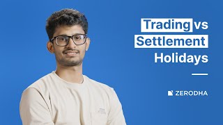 What is Trading and Settlement holiday in the Stock Market [upl. by Hosea]