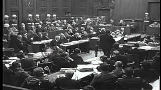 Hermann Goering answers Chief Prosecutor Robert H Jackson during the Nuremberg trHD Stock Footage [upl. by Leasia]