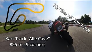 Big 1000cc Bike VS Tiny Kart Track CBR954RR POV  360  RAW Audio [upl. by Nitsreik]