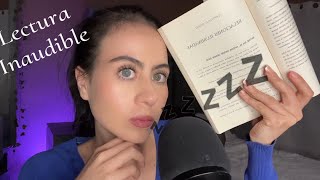 Asmr Inaudible lectura  ASMR Cosquilloso para ti [upl. by Yelsa]