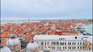 The view from the Campanile di San Marco Venice Italy [upl. by Yaj]