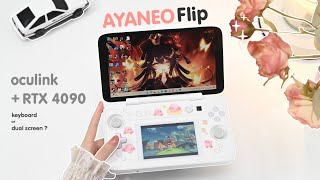 ✨Unboxing the Cutest Nintendo DSStyle DualScreen PC  4090 eGPU 🌟 Ayaneo Flip DS KB Gameplay 🎮 [upl. by Torbart]