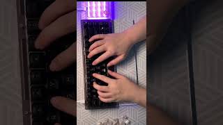 Akko Jelly Black on Akko ASA Black transparent Keycaps  sound test ASMR [upl. by Ecinna]