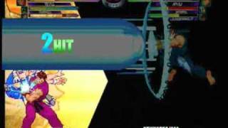 MvC2 Ryu Shinkuu Hadoken Battle [upl. by Keligot]