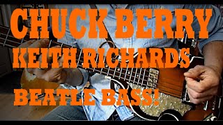 Chuck Berry amp Keith Richards  Carol  bass cover [upl. by Glenine16]