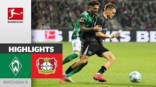 Bremen Secure Point In Last Minute  SV Werder Bremen  Bayer 04 Leverkusen 22  Highlights  MD 8 [upl. by Siuoleoj252]