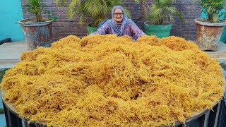 ALOO BHUJIA In Bulk Quantity  Aloo Sev Recipe  Indian Namkeen Recipe  Veg Village Food [upl. by Benco]