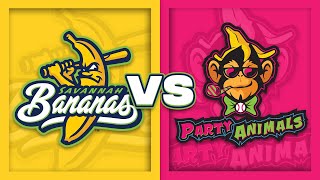 Savannah Bananas vs Party Animals in Savannah Georgia [upl. by Abbub]