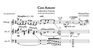 Con Amore by Michael Patti WScore Reduction [upl. by Arehahs]