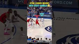 Kyrie Irving Cooked Brooks with Saucy Handles nba kyrieirving basketball anklebreakers [upl. by Wolk896]