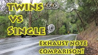 Nissan Skyline R32 GTR  Twin turbo vs Single turbo exhaust note pt 2 [upl. by Dowlen]