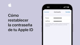 Cómo restablecer la contraseña de tu Apple ID en el iPhone  Soporte técnico de Apple [upl. by Buckden]