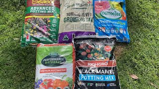 Compare 5 Common Potting Mixes available from Bunnings in Melbourne [upl. by Dody]