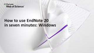 How to use EndNote 20 in seven minutes Windows [upl. by Ashien]