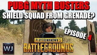 PUBG MYTH BUSTERS 4 SHIELDING squad from grenades SUPPRESSOR damage and SILENT vehicle disable [upl. by Airotna226]