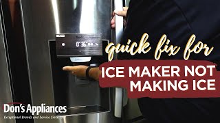 LG Ice Maker Not Making Ice Try This Quick Fix [upl. by Melgar]