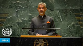 🇮🇳 India  Minister for External Affairs Addresses UN General Debate 79th Session  UNGA [upl. by Nelag636]