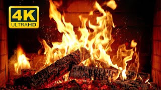 🔥 Cozy Fireplace 4K UHD Fireplace with Crackling Fire Sounds Christmas Fireplace Ambience [upl. by Danas]