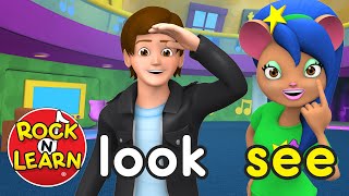 Sight Words Level 1  Preschool amp Kindergarten Reading  Rock N Learn [upl. by Haleigh]