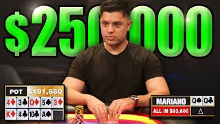 The LUCKIEST Poker Hand 100200 NL at Hustler Casino [upl. by Dnartreb846]