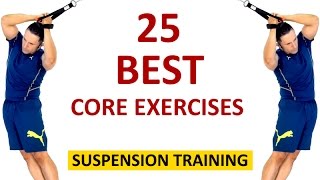 25 BEST CORE EXERCISES  Suspension Training [upl. by Laleb]