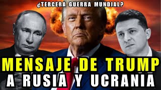 Trump a Rusia y Ucrania quotReúnanse conmigo y resuelvan esta terrible guerraquot  ASN [upl. by Katherine]