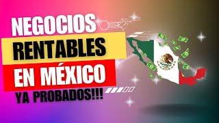 Negocios Rentables en México Con Poca Inversión 2024 [upl. by Kcid646]