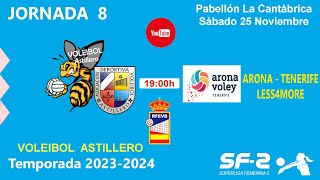 Jornada 8 SF2 Voleibol Astillero  Arona Voley Tenerife [upl. by Nayrda]