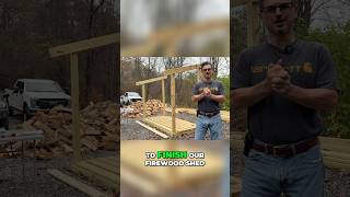 How to Build a Durable Firewood Shed StepbyStep Progress Update [upl. by Bratton]