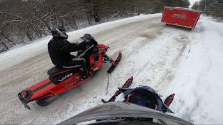 Snowmobiling the Tug Hill  122822  XCR 650  Indy VR1 850 Boost [upl. by Wycoff]