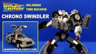 Back to the Future Delorean Time Machine LEGO Transformer [upl. by Athalee]