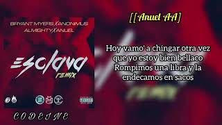 esclava remix letra [upl. by Carlynne]