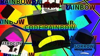 CODE RAINBOW FIGHT SHOWCASE SansRNG [upl. by Enirol]