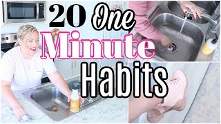 20 1Minute Habits to Keep Your Home Clutterfree [upl. by Ybrad759]