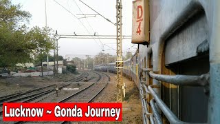 LUCKNOW To GONDA Full Journey  Onboard 12530 LJN PPTA SF Express [upl. by Sidoma]