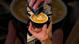 Flamingo Latte Art coffee latteart barista [upl. by Adlee]