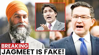 Jagmeet Singh IN SHOCK As Poilievre Labels Him FAKE During Fiery Debate In Question Period [upl. by Eadas]