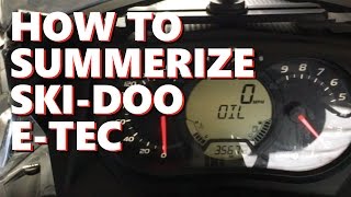 HOW TO SUMMERIZE SkiDoo ETec Oil Mode [upl. by Oluas]