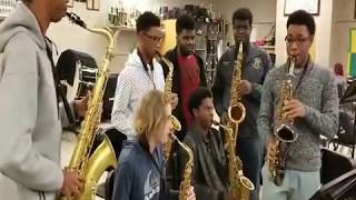 quotCatching Villainsquot Memphis Central High School Saxophones [upl. by Yot427]