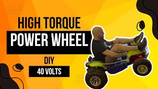 Building a High Torque 40V Power Wheel  DIY Guide [upl. by Ahtekal718]