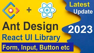 Ant Design UI react Form Input etc in Hindi 2023 Reactjs UI design tutorial reactjstutorial [upl. by Norine]