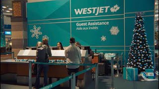 WestJet Christmas Miracle 2023 Connecting Holiday Heroes [upl. by Ateuqirne538]