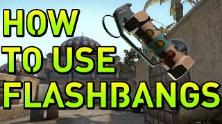 CSGO How to use Flash Bangs Guide  Effective uses [upl. by Lanctot]