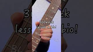 Tab amp lesson in bioMajor blues opening lick blueslicks guitarlessons bluesguitar [upl. by Nahsyar]