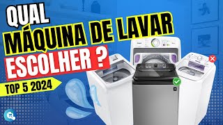 Qual a MELHOR MÁQUINA DE LAVAR ROUPAS para Comprar em 2024 Confira as TOP 5 MELHORES [upl. by Crysta]