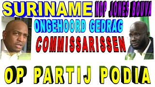 SURINAME NDP Lid Jones amp Bouva Ongehoord gedrag Commisarissen verkiezing 2025 SU NA ME 2024 [upl. by Ardnuaek]