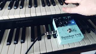 Tech 21 Geddy Lee YYZ pedal with Hammond Organ [upl. by Namielus481]